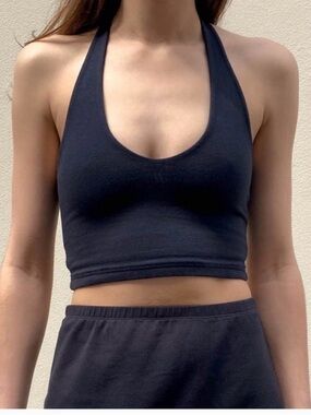 Brandy Melville Black Halter Top